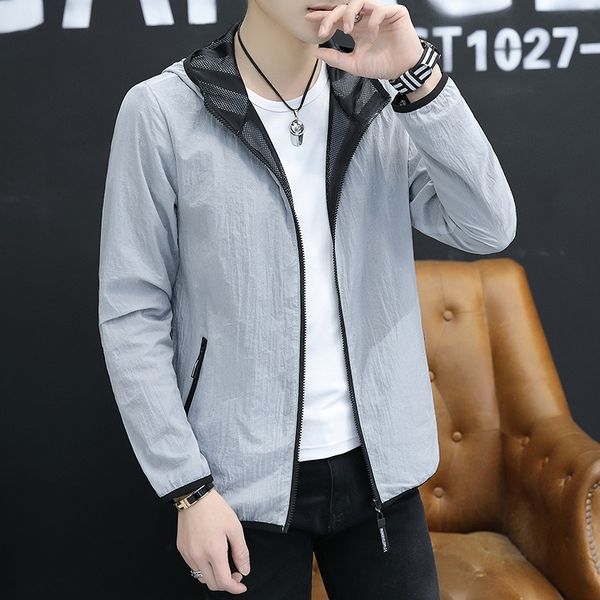 

g82cs 2020 new korean style fashionable breathable sports clothes leather sunscreen clothes quick-drying skin clothing men's outdoor su, Tan;black