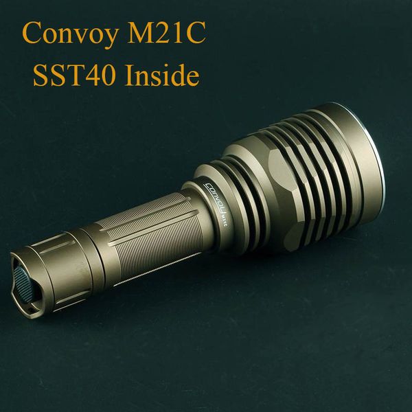 

flashlights torches convoy m21c sst40 led long s lantern 21700 torch camp lamp work light torcia lampe torche lanterne latarka