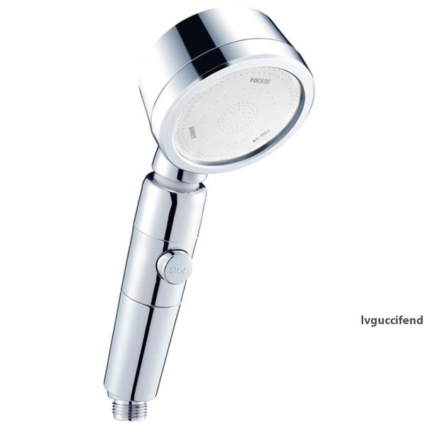 

360 degree rotation pressurized water saving shower head handheld or spray fixed rotatable type round shower heads