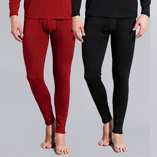 

combed cotton autumn pure cotton men's autumn men's single no pilling no fading pantswarm pants warm pants, Black;brown