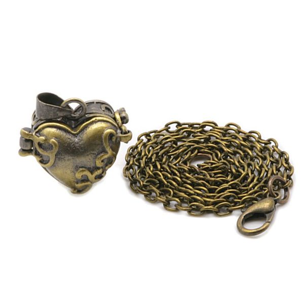 

lockable brass cremation jewelry memorial urn necklace ashs keepsake holder pendant for men women, Silver