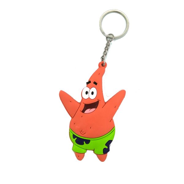 

regooly re90 funny anime keychain keyring gifts key holder decorations pendant pvc funny cosplay kids toys, Silver