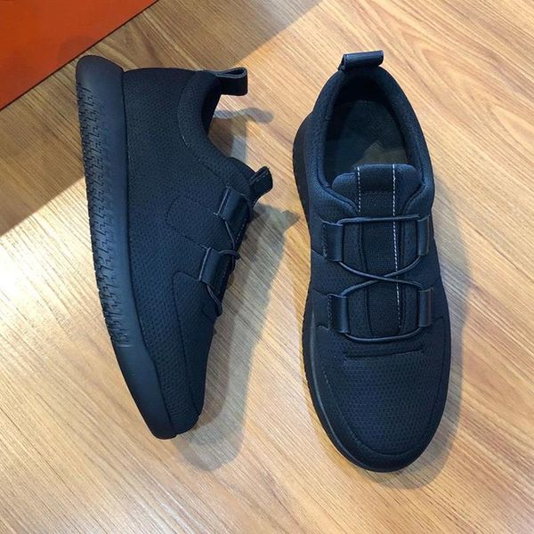 

команда тапки мужская обувь высокого качества осень и зима комфортная открытый прогулки низкий top спорт lace -до повседневный мужская обувь, Black