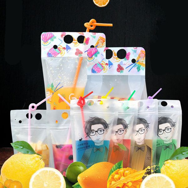 

gift wrap 10/50pcs drink bags disposable milk wine liquor bag for bar leakproof drinking container supplies festival