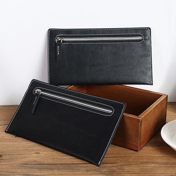 

wxjz5 2019 new simple hand mobile phone fashion men's and women's wallet leather card mobile phone bag street all-match handbag co