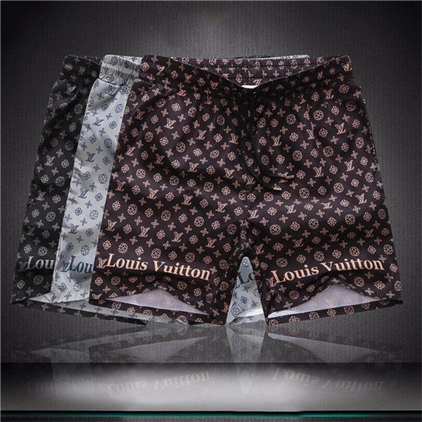 

2020 casual sports beach shorts summer mens quick drying breathable letter printed shorts european goods light luxury men s pants many colou