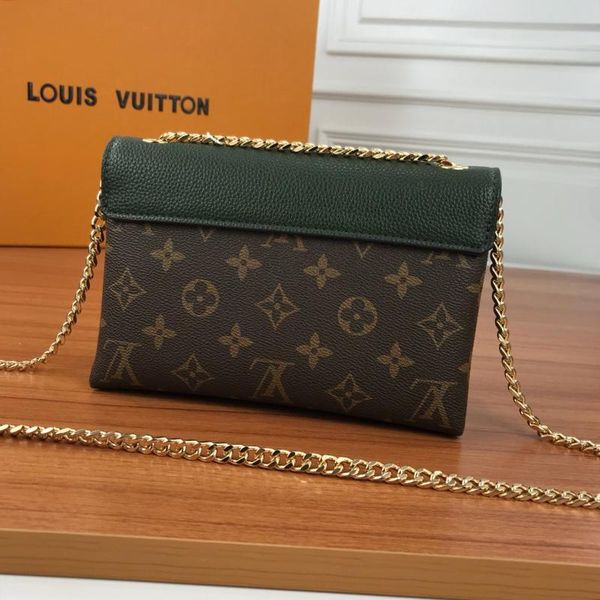 

vintage womens bag luxury designer style leather chain shoulder bags with origin box crossbody bags trend retro ladies messenger bag