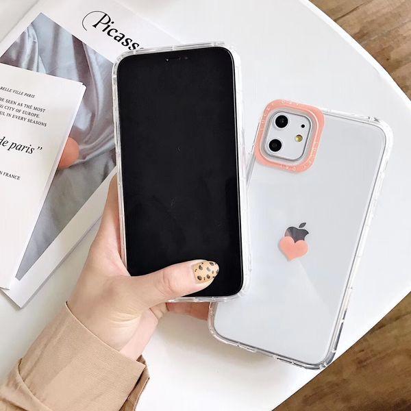 

iphone 11 case love heart clear for iphone x xr xs max 7 8 plus shockproof bumper phone case soft tpu back cover high quality