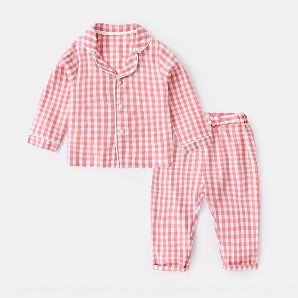 

комплект одежды пижама 2020 новых пижам одежды детские пижама из двух частей набора детей брюки ребенок домашней одежды, Blue;red