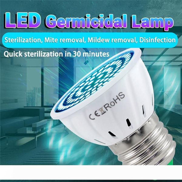 

uv led light e27 e14 b22 gu10 mr16 uv sterilizer kill mite germs led bulbs germicidal light 110v 220v indoor ultraviolet lamp