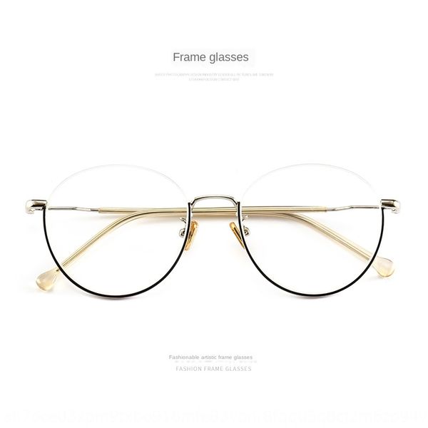 

hand-made ultra-light men's myopia glasses frame women's myopia glasses fashionable student fashion frame 60135, Silver