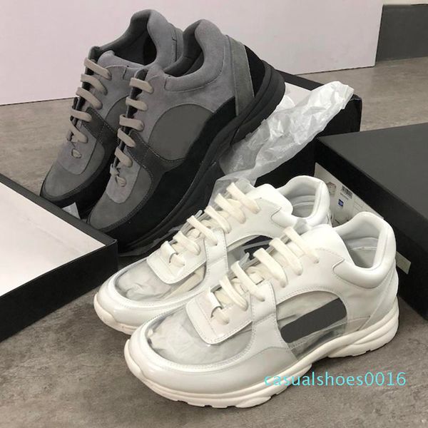 

2019 designer mens shoes luxury fashion black suede low lace up sneaker patent runners trainers g34360 elegant casual style c16