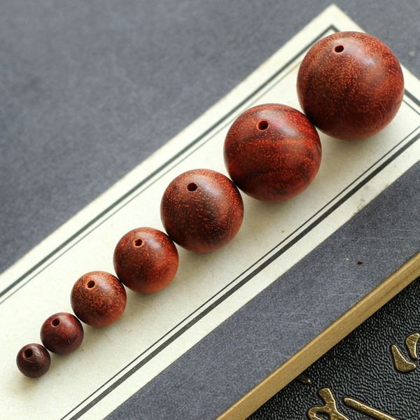 

zambia blood sandalwood scattered wood small hole diy accessories diy beads beaded beaded material string beads bracelet, Silver