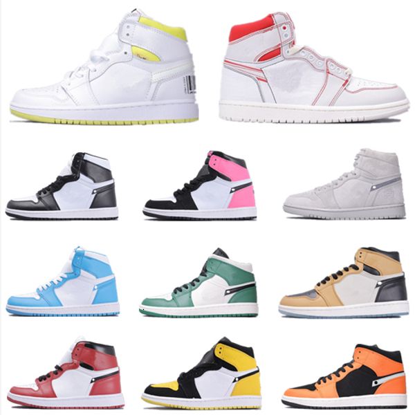 

men basketball shoes high og game track red royal 1s 3 qaulitys multi color women sneakers breathable sport shoes