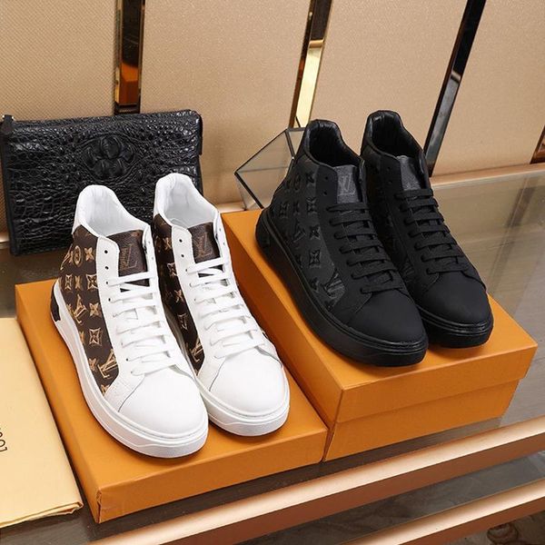 

new arrival mens shoes comfortable outdoor walking casual shoes chunky sneakers lace -up low casual men shoes chaussures pour hommes, Black