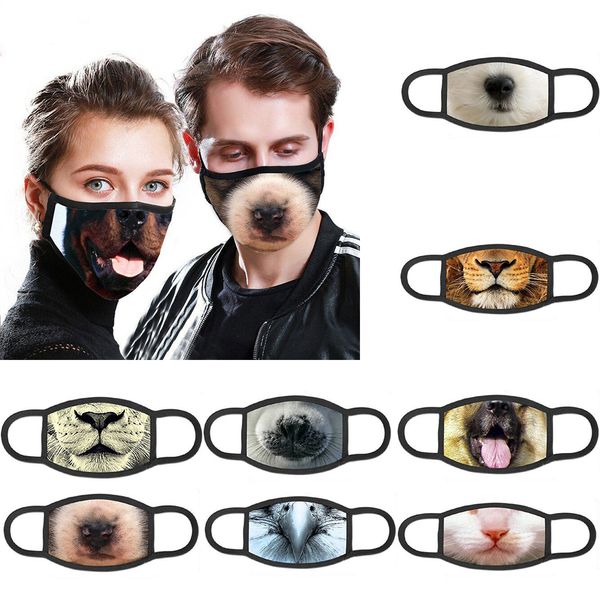 

personalized 8 style animal cotton dust masks spring and autumn tide models breathable masks cleaned and reused protective mask w-00058