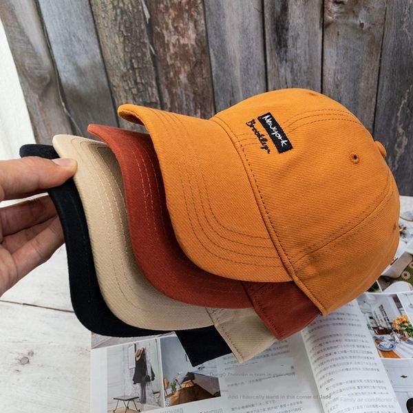 

net red soft ins small letter korean style casual sunscreen sunscreen baseball baseball cap hat face small couple cap, Blue;gray