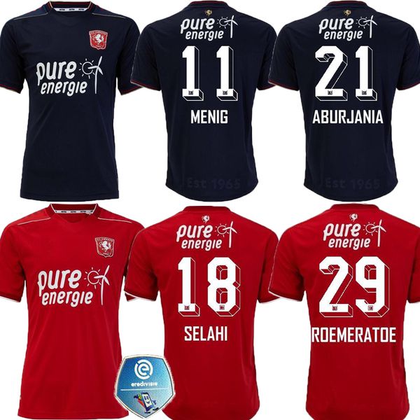 

2020 2021 twente enschede fc home red menig soccer jerseys 20 21 menig selahi aburjania roemeratoe black football shirts s-4xl custom sales, Black;yellow