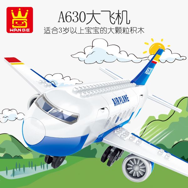 

big airplane building block model assembly toy for child gift 12