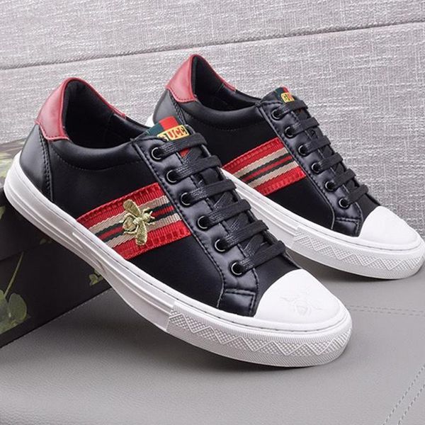 

высококачественного мужского ace вышитого sneaker mens люкса обувь спорт плюс размер lace -д вскользь мужская обувь chaussures de sport p, Black