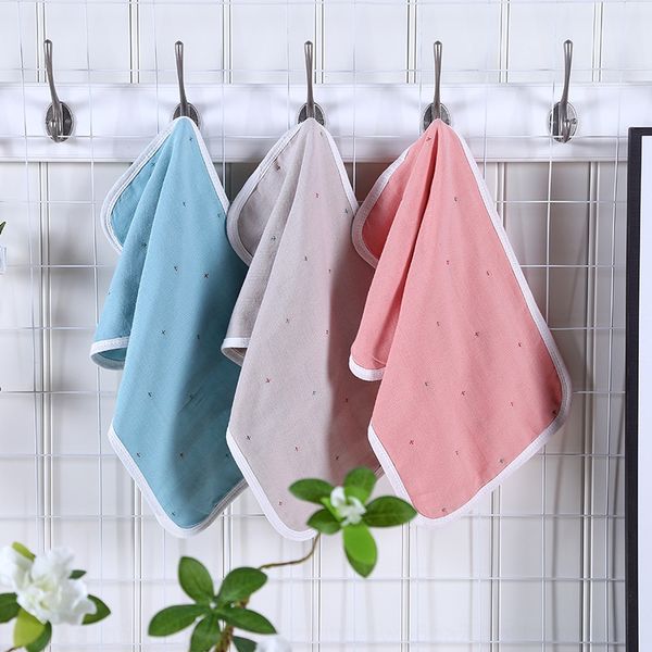 

pure cotton gauze infant star dot fabric children's towel soft absorbent small towel