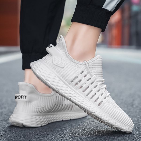 

men running shoes breathable light outdoor women sports shoes lace-up non-slip wear-resistant couple sneakers