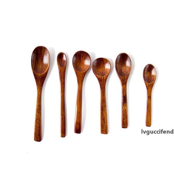 

eco friendly natural wooden spoon coffee stir spoon tea soup sugar honey dessert appetizer seasoning bistro small spoon