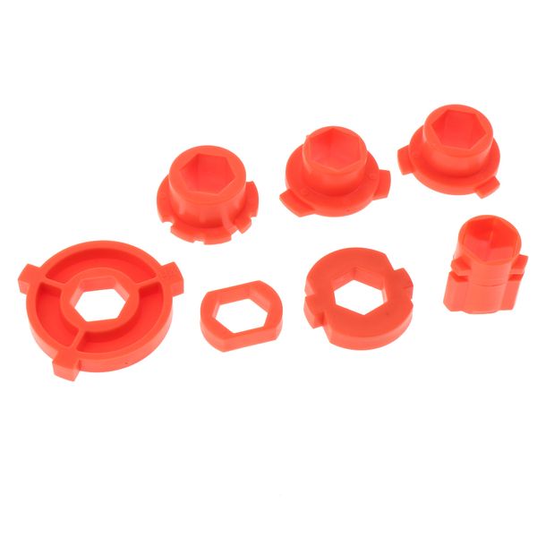

set of 7 mounting forms + mounting plate for retrofitting headlamps