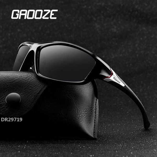 

gaooze поляризованных очки человека солнцезащитные очки небликующие очки для вождения площади óculos мужчины sun glass lxd108dr29719, White;black