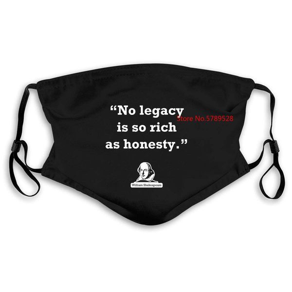 

mens colors william shakespeare quote honesty hipster harajuku brand mask women kids pm25 mens colors gcdnw