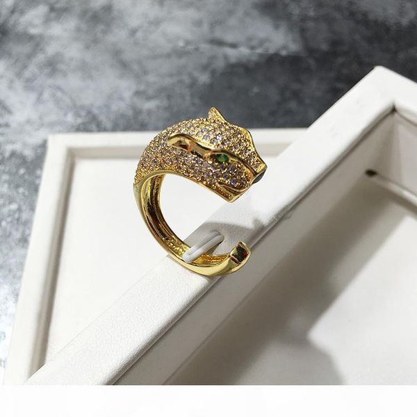 

green leopard 925 sterling silver rings for women adjustable size ring fashion sterling-silver-jewelry christmas gift