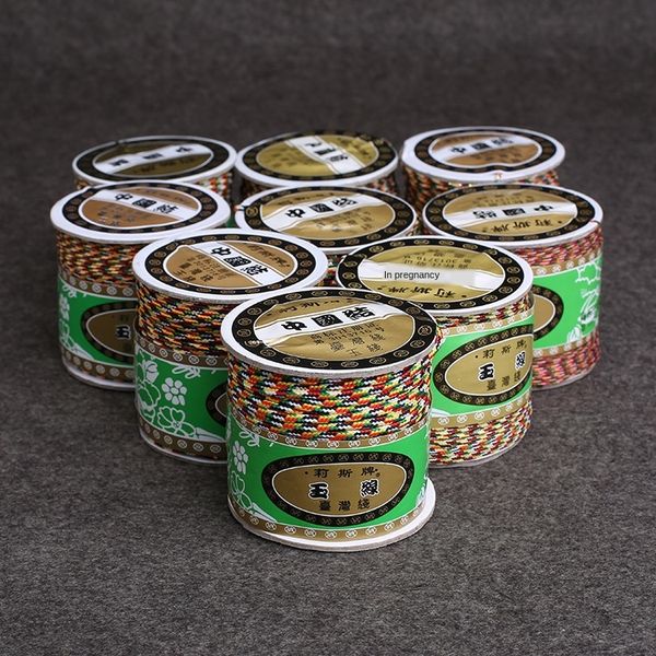 

taiwan lisi brand five-color bracelet five-color plus gold line diy wire jingang star moon line rope woven diy bracelet wire, Silver