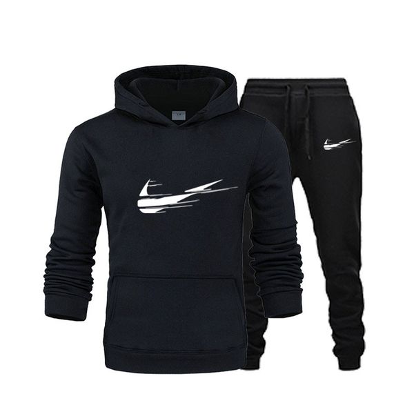 

men sets brand sportswear tracksuits sets men sportswear hoodies + pants sets outwear sports suits for men hoodie, Gray
