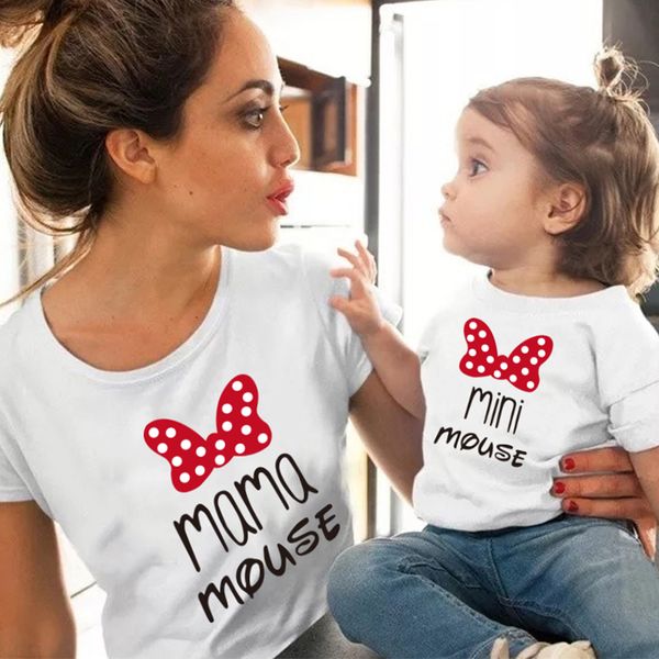

mini family t-shirt summer short sleeve family matching t shirts mom daughter matching outfits parent-child family designer, Blue