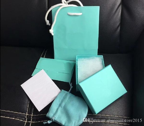 

new jewelry sets t letter necklaces bracelets earrings ring sets box dust bag gift bag (match the store items sales,not sold individual, Black;white