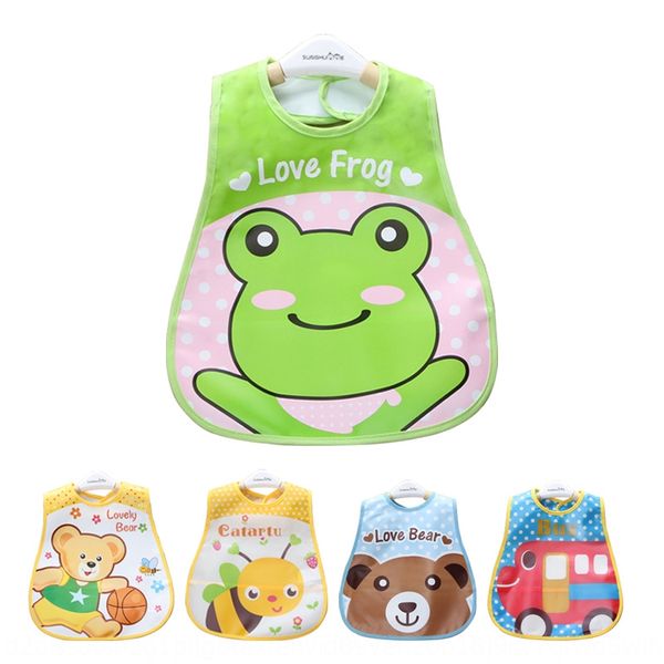 

baby's meal thin baby waterproof coat children's sleeveless cartoon bib rice coat dirty bib