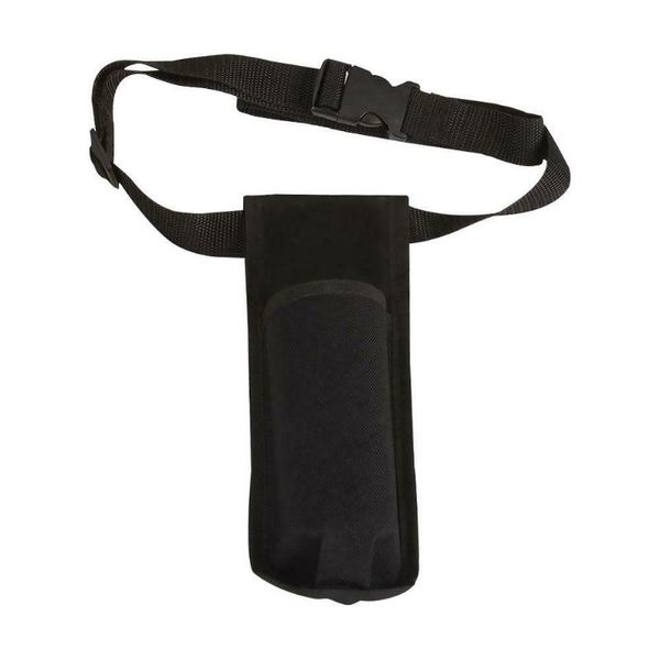 

adjustable essential convenient single oil lotion dispenser oxford cloth durable soft massage bottle holster holder waist belt, Black;brown