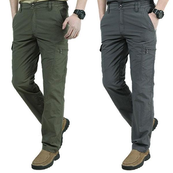 

мужчины тонкий штаны cargo work army дышащий водонепроницаемый быстросохнущий мужчины повседневные брюки тактические брюки быстросохнущий сы, Black;green