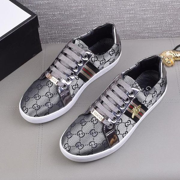

luxury mens shoes lightweight footwears lace -up low casual sports men shoes luxury sneakers scarpe sportive da uomo, Black