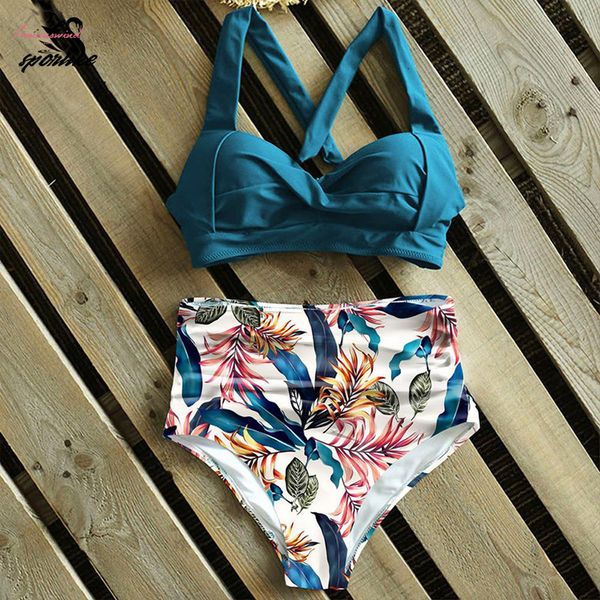 

high waist bikini 2020 halter plus size swimwear women swimsuit female bikini set bodysuit bathing suit summer biquini xxl, White;black