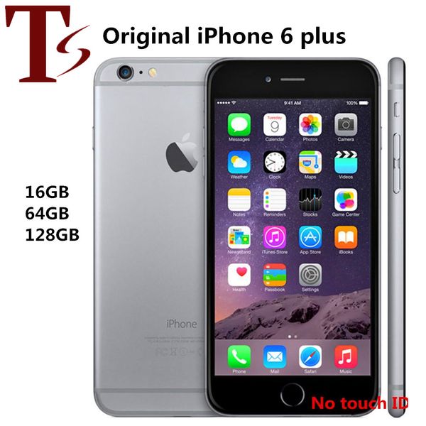 Rinnovato originale Apple iPhone 6 Plus senza impronte digitali 5,5 pollici A8 1G RAM 16/64/128 GB ROM IOS sbloccato LTE 4G Phone