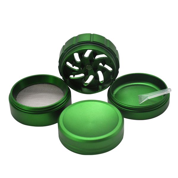 HORNET Smerigliatrice per fumatori in alluminio premium 63MM 4 pezzi Denti di squalo affilati Smerigliatrici per erbe in metallo per tabacco Tubi di fumo