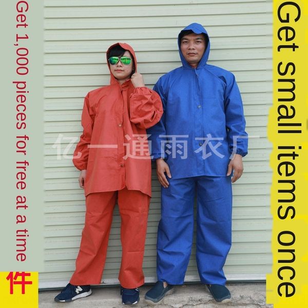

township market cloak canvas can't tear off agricultural beef tendon canvas space poncho suit aviation raincoat, Black