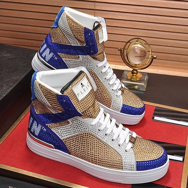 

sports shoes mens fashion sneakers breathable with box chaussures pour hommes luxury design money beast hi -men fashion boots fast ship, Black