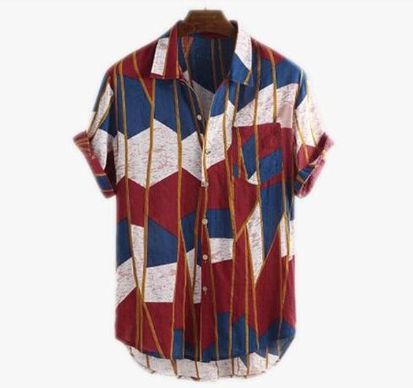 

european and american fashion printed loose shirt men's short front long leisure jacket, White;black