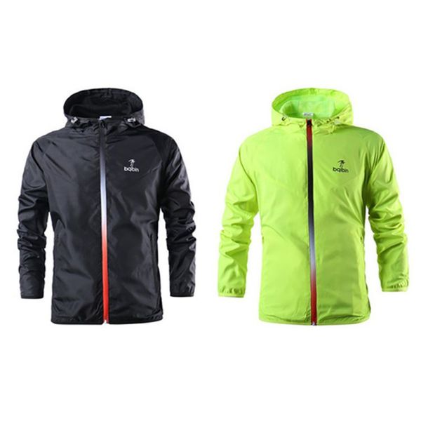 

windproof water resistant teenager boys hooded zipper sports jacket running training riding outwear sporting coat, Black;red