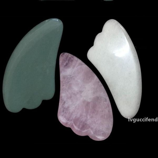 

pink triangle facial massage gua sha board natural jade stone care healthy guasha board scraping massage board prevent wrinkle bh1735 tqq