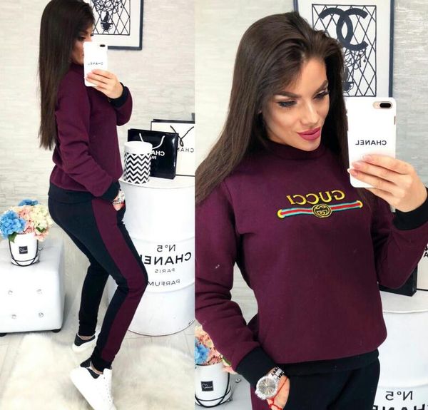 

2020 women clothes two piece sets 2 piece set womens sweat suits plus size jogging sport suit soft long sleeve tracksuit sportswear, White