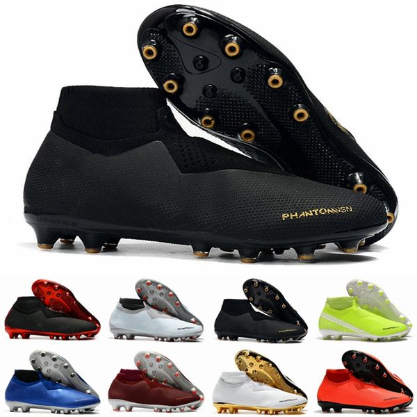 

mens soccer cleats phantom vsn elite df ag sock slip-on outdoor soccer shoes x ea sports phantom vision football boots botas de futbol