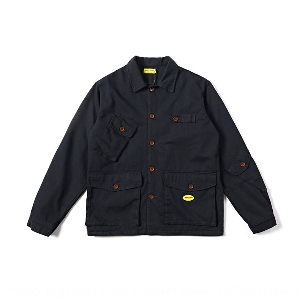 

vr2mi xinchen 2019 autumn multi-pocket style korean casual thin lapel xinchen 2019 autumn overalls jacketjacket multi-pocket overalls jacket, Black;brown